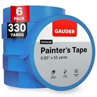 GAUDER Painters Tape (1Ã¢â‚¬Â x 55 Yards) | 6X Bl