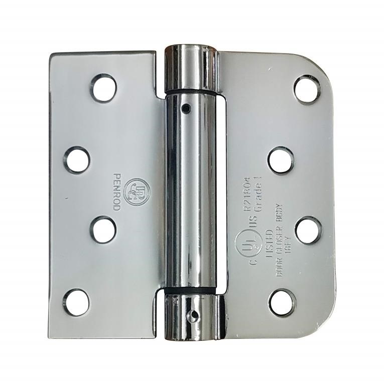 Spring Self-Closing Hinges, 4 Inch Square with 5/8