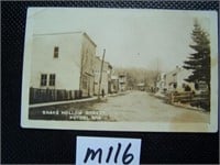 Snake Hollow Street - Potosi WI - 1917 - Postcard