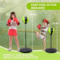 TOY Life Punching Bag for Kids Boxing Bag with Glo