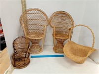 Planter Chairs & Basket