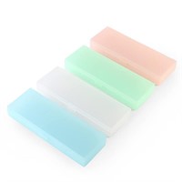 Plastic Pencil Case Plastic Stationery Case with H