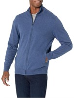 Amazon Essentials Men's Full-Zip Cotton Sweater, B