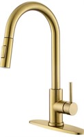 Tohlar Gold Kitchen Faucets with Pull Down