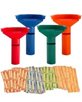 252 Coin Wrappers with Coin Sorter Tubes - Funnel