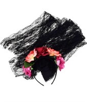 DreamLily Day of the Dead Headband Costume Rose