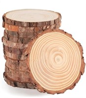 Natural Wood Slices,15pcs 5.1-5.5 Inches