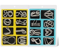 Coogam Metal Wire Puzzle Set of 16 with
