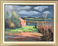GREAT SIGNED OIL PAINTING - AFTER THE STORM