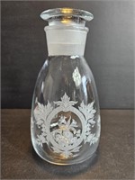 Antique Lg Apothcary Decanter with Flat Lid