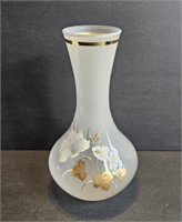 Vintage 8" Frosted Glass Vase