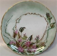 BEAUTIFUL HAND PAINTED VICTORIAN PORCELAIN PLATE