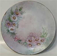 LOVELY HAND PAINTED VICTORIAN FLORAL PLATE