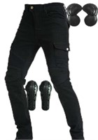 (Size XL - black) All Season Motorcycle Pants