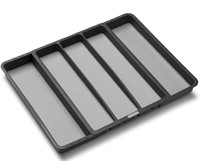 Expandable Utensil Tray, black color, 15Lx22w