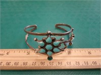 Sterling Silver Turquoise Cuff Bracelet Mexico