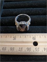 Sterling Silver & 18K Gold Ring