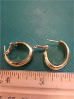 18K Gold Earrings Milor Italy