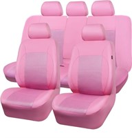 Pink Leather Seat Cover Automotive Breathable