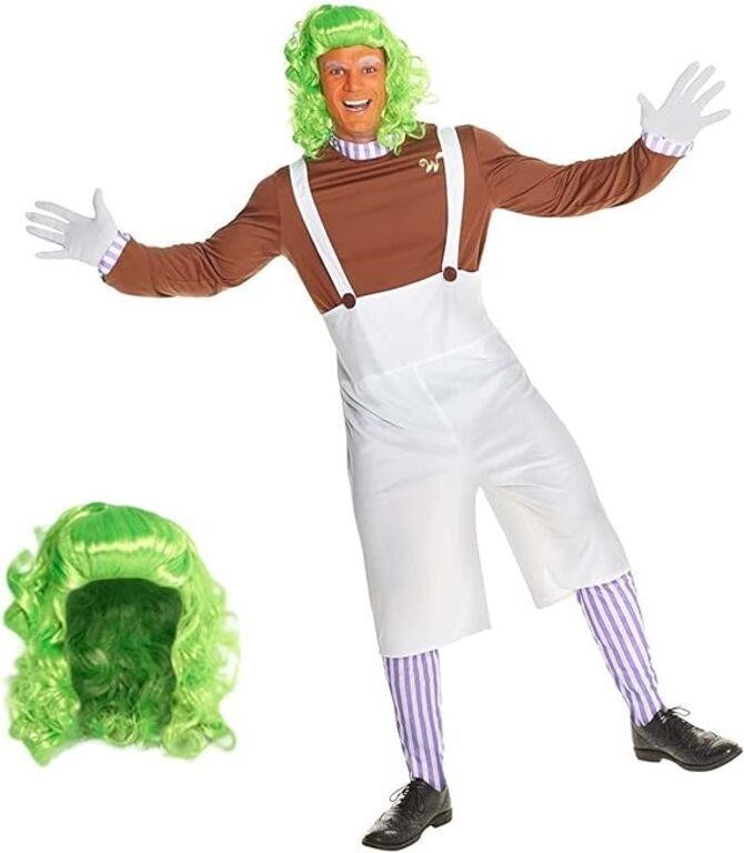 Morph Mens Chocolate Factory Worker Costume, Choco