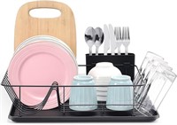 KINGRACK Dish Drainer with Drip Tray,Dish Rack wit