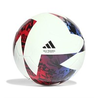 adidas Unisex-Adult MLS Training Ball, White/Blue/