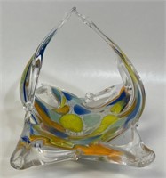 BEAUTIFUL VINTAGE MURANO ART GLASS BASKET