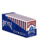 Bicycle Playing Cards, Jumbo Index, 12 Pack,Red &