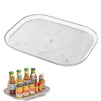 Square Lazy Susan for Refrigerator, Clear Rotating