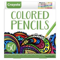 Crayola Colored Pencils For Adults (50 Count), Col