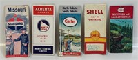 NEAT LOT OF 1950'S USA & CANADA ROAD MAPS