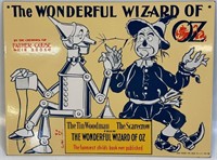 1988 PORCELAIN FACE THE WIZARD OF OZ AD SIGN