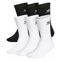 adidas Originals Trefoil Crew Socks (6-Pair), Whit