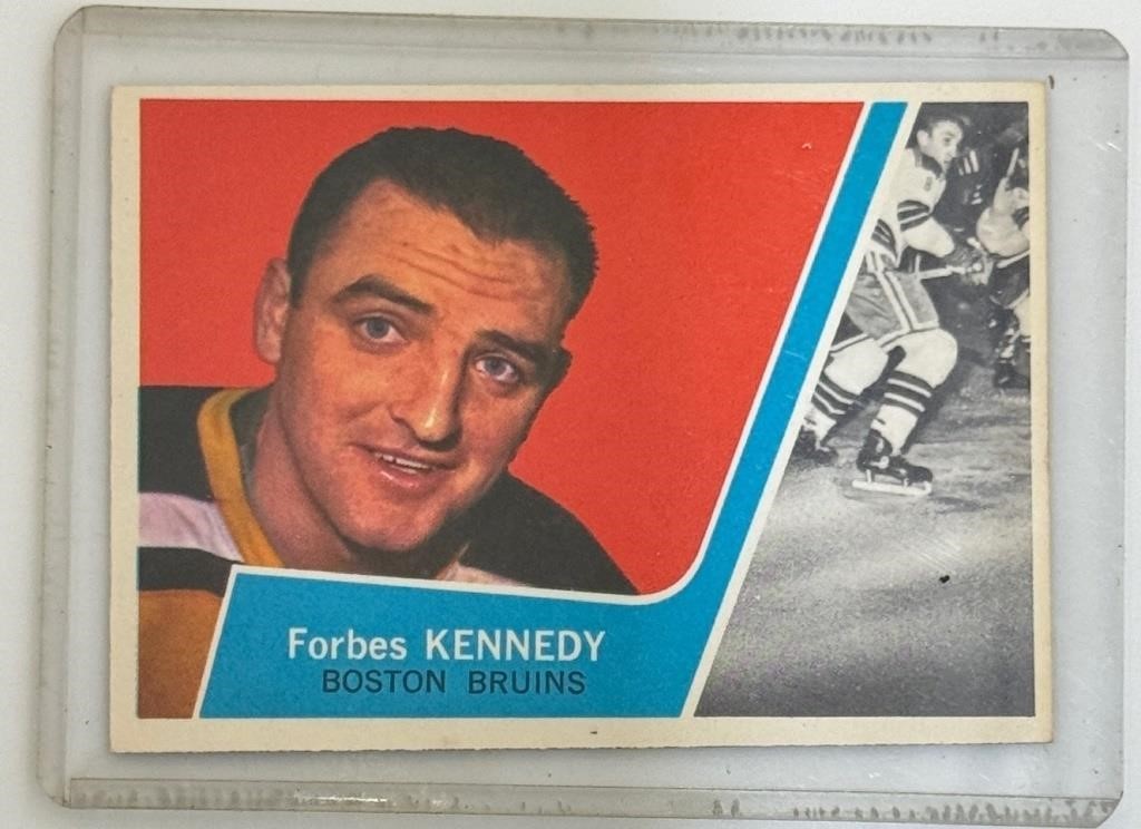 1963 FORBES KENNEDY BOSTON BRUINS HOCKEY CARD
