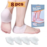 Heel Cups, Gel Heel Cushion, Heel Guards (4 Pairs)