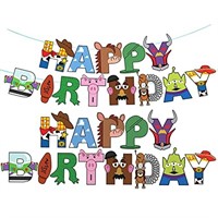 Toy Inspired Story Happy Birthday Banner For Kids