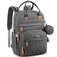 BabbleRoo Diaper Bag Backpack - Multi function Wat
