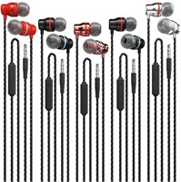 Earbuds Wired with Microphone 5 Pack, in-Ear Headp