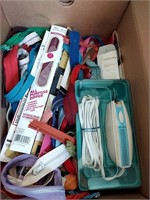 Misc Lot of Sewing Items Electric Scissors Zippers