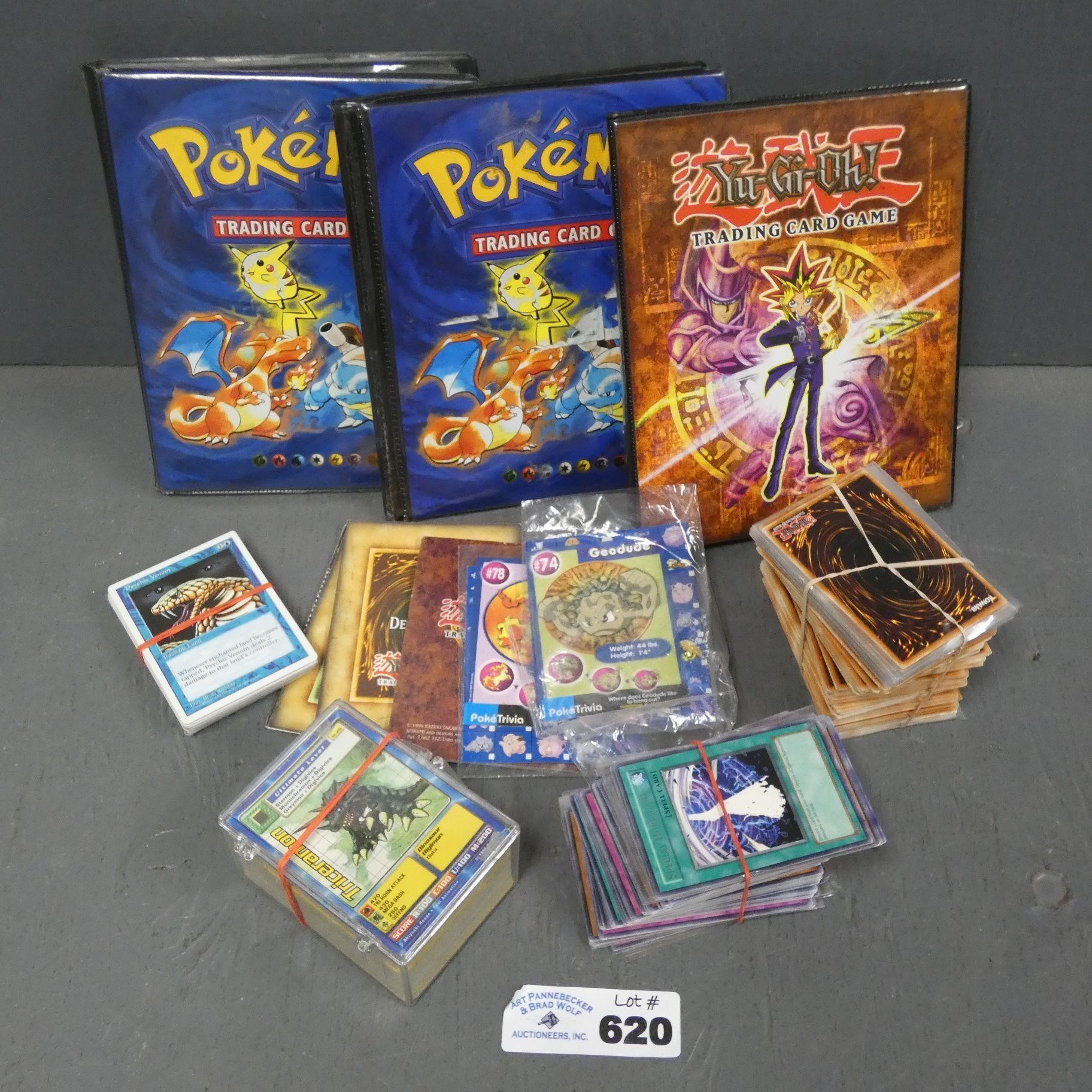 Assorted 1990's Pokemon Cards & Yu-Gi-Oh Cards