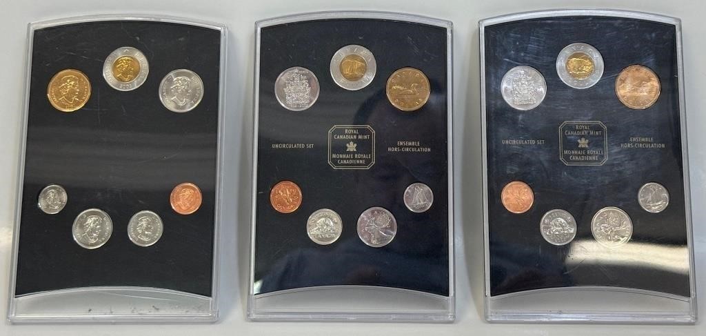 2002 & 2005 CANADIAN COIN SPECIMEN SETS