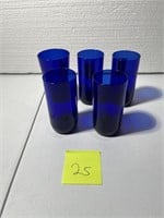 COBALT BLUE DRINKING GLASSES