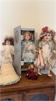 Porcelain dolls, Mann Collectors Guild Linda,