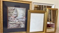 Victorian house art, good frame, good mirrors,