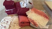 Vintage pink satin and lace slip, Towels,