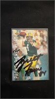 Brett Favre Packers Autographed Card