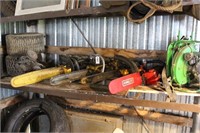 Chain Saws; Blower; Tires (Condition Unknown)