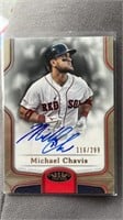 Michael Chavis Topps Certified Auto Issue Tier One