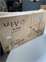 VIVO OFFICE DESK BLACK WITH RISER IN BOX NEW