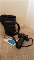 Minolta X-700 camera, sigma high speed zoom lens,